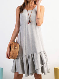 Tiered Sleeveless Midi Dress