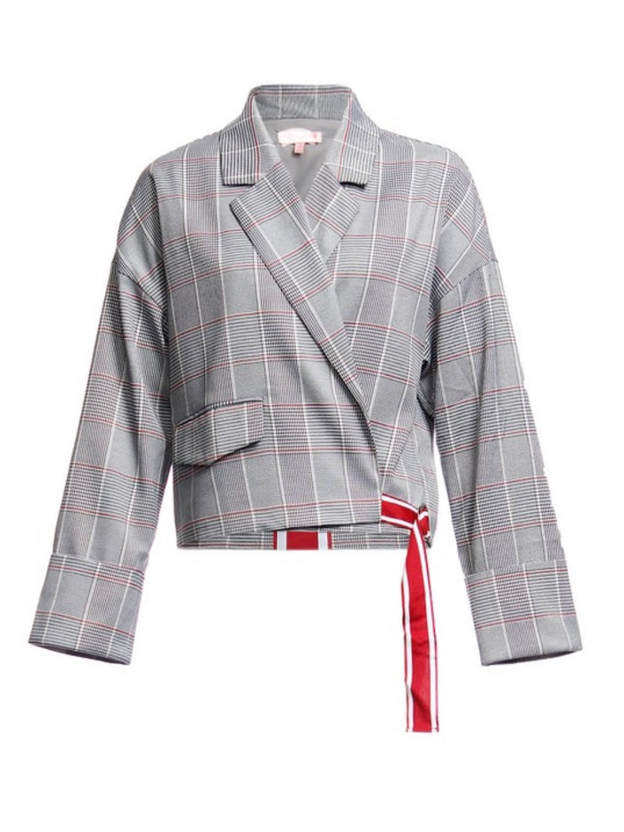 Plaid Aligned Jacket