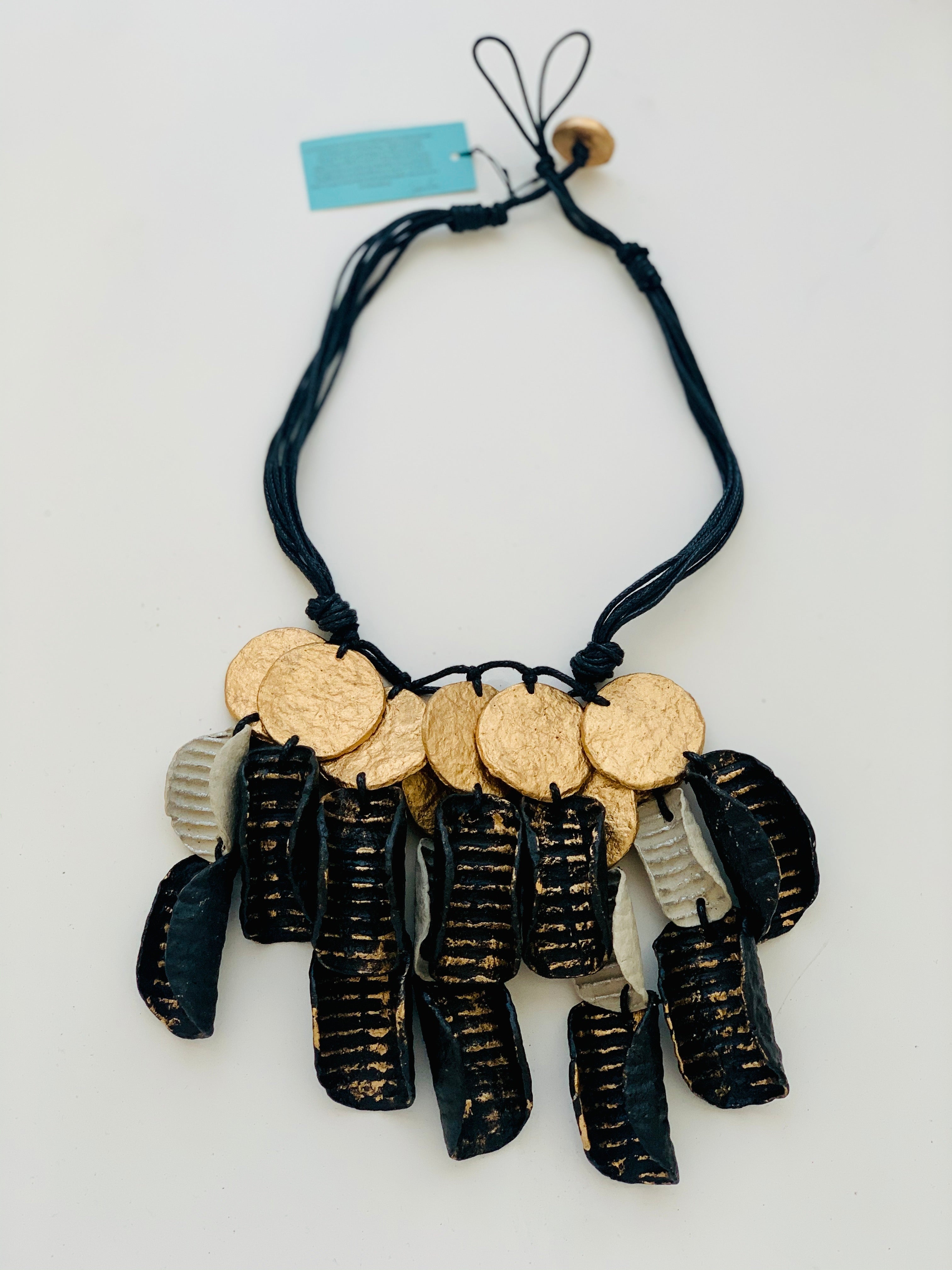 Unique Recycled Paper Necklace