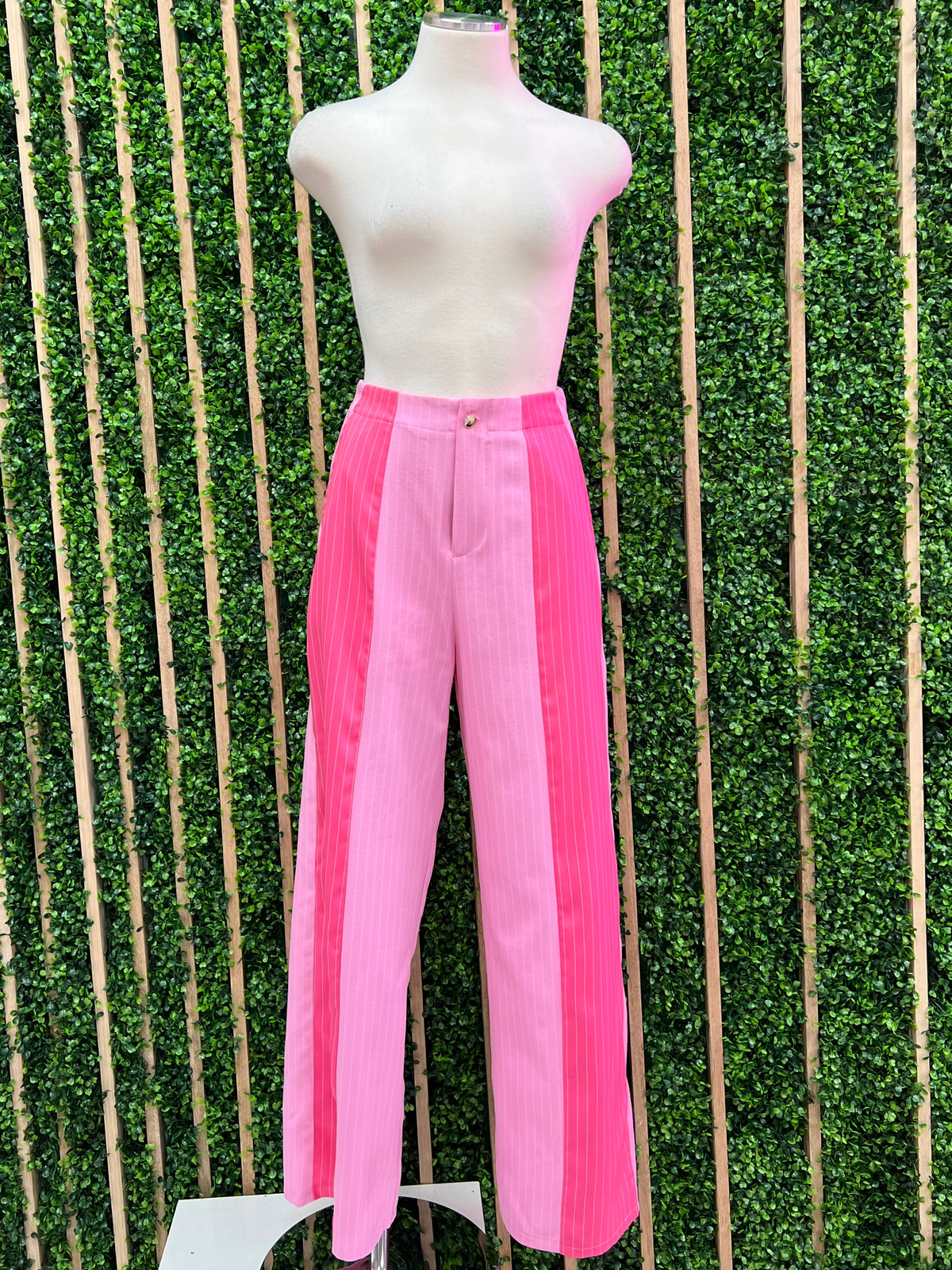Pink Blocked Trouser