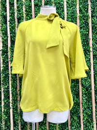 Side Neck Bow tie Blouse