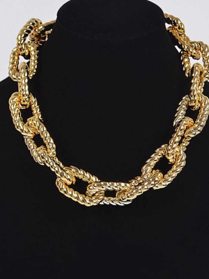 Textured Chain Necklace