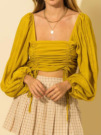 Ruched Crop Top