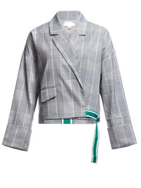Plaid Aligned Jacket