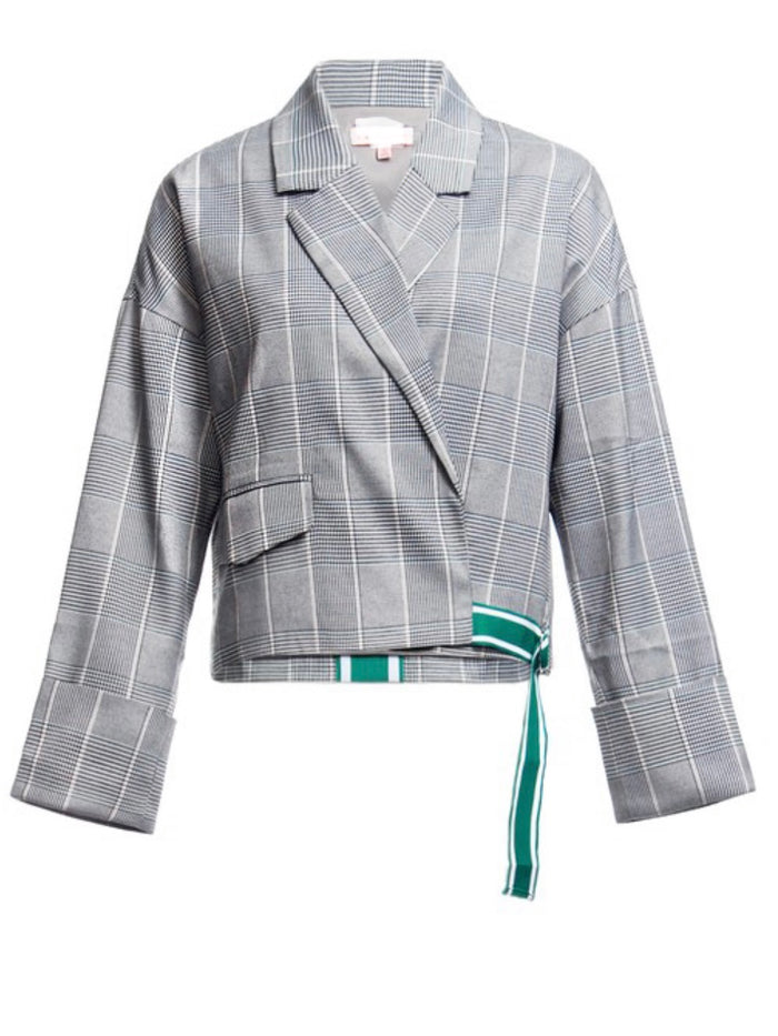 Plaid Aligned Jacket