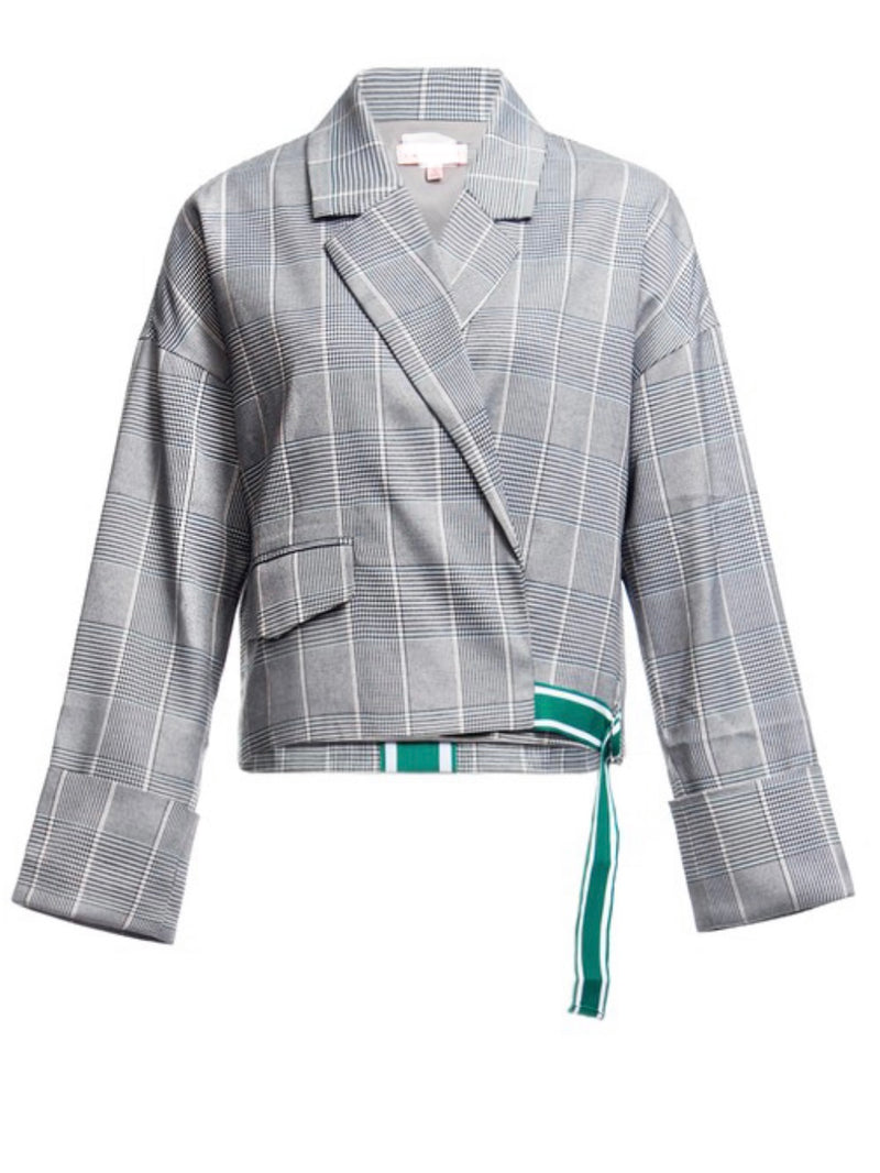 Plaid Aligned Jacket