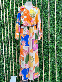 Orange Tropical Pant