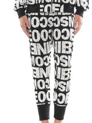 Black and White Letters Jogger Set