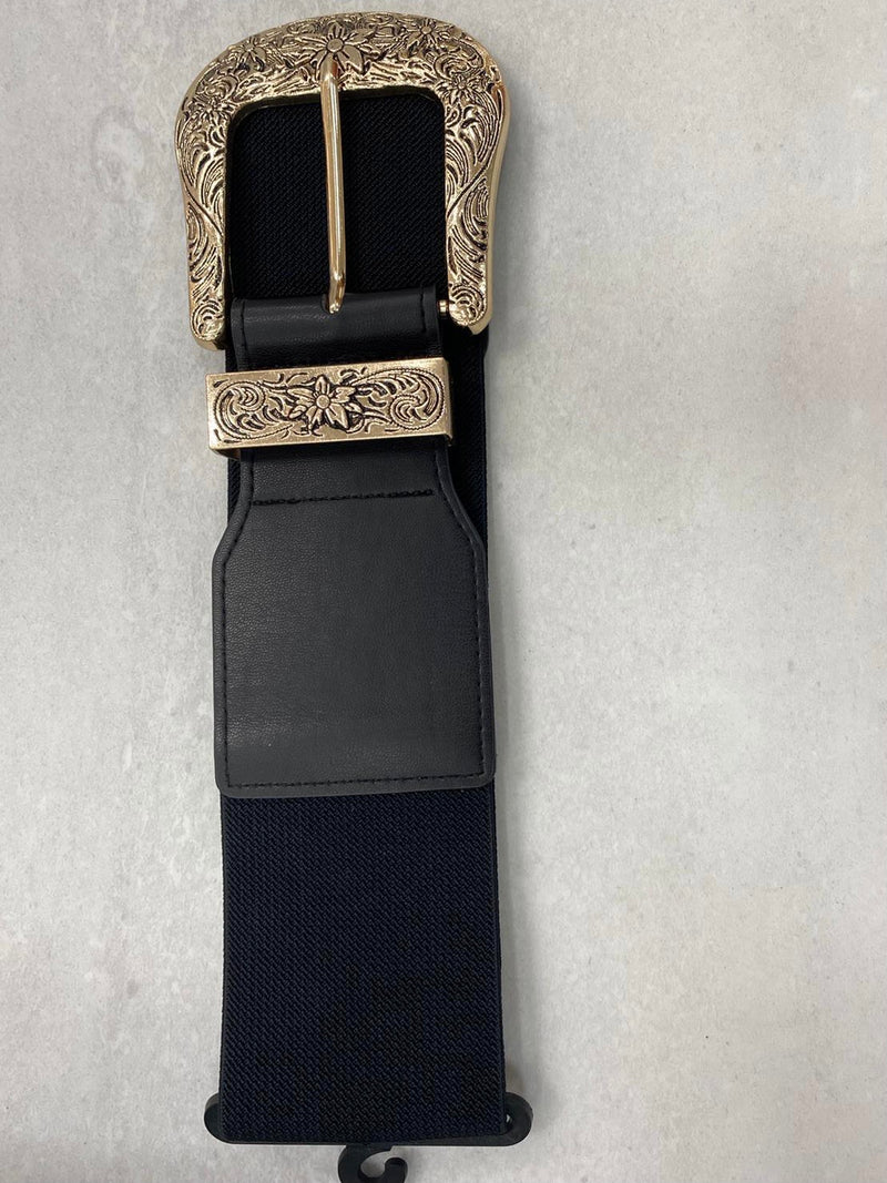 Western Buckle Elastic Belt