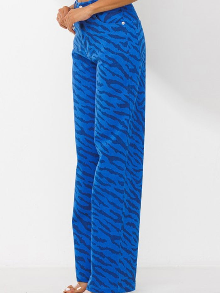 Blue Zebra Cargo Pants