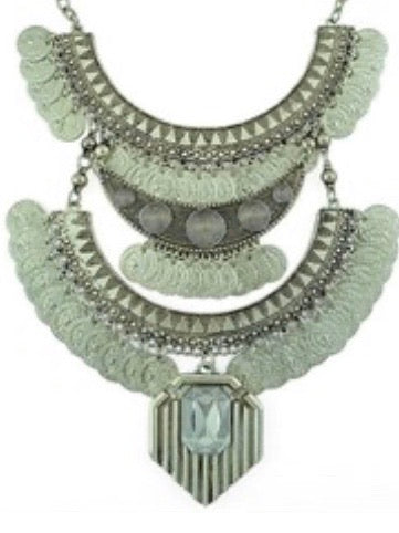 Double Coin Boho Necklace