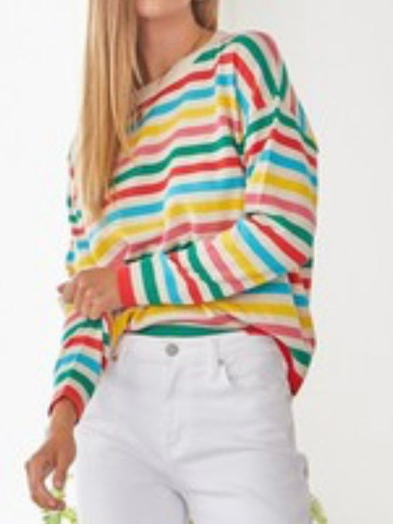 Happy Multi Stripe Sweater