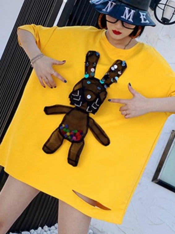 Bunny Oversized TShirt Dress