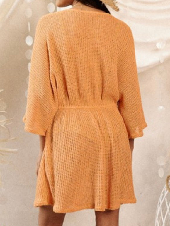 Tangerine Cutout Coverup