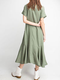 Linen Midi Dress