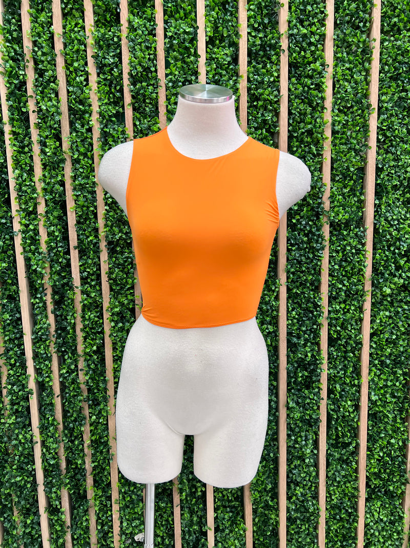 High Neck BAsic Crop Top