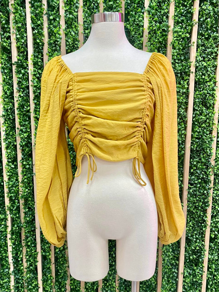 Ruched Crop Top