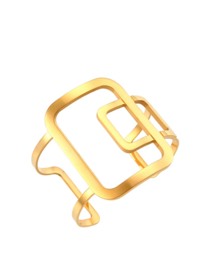 Delicate Gold Belt Cuff