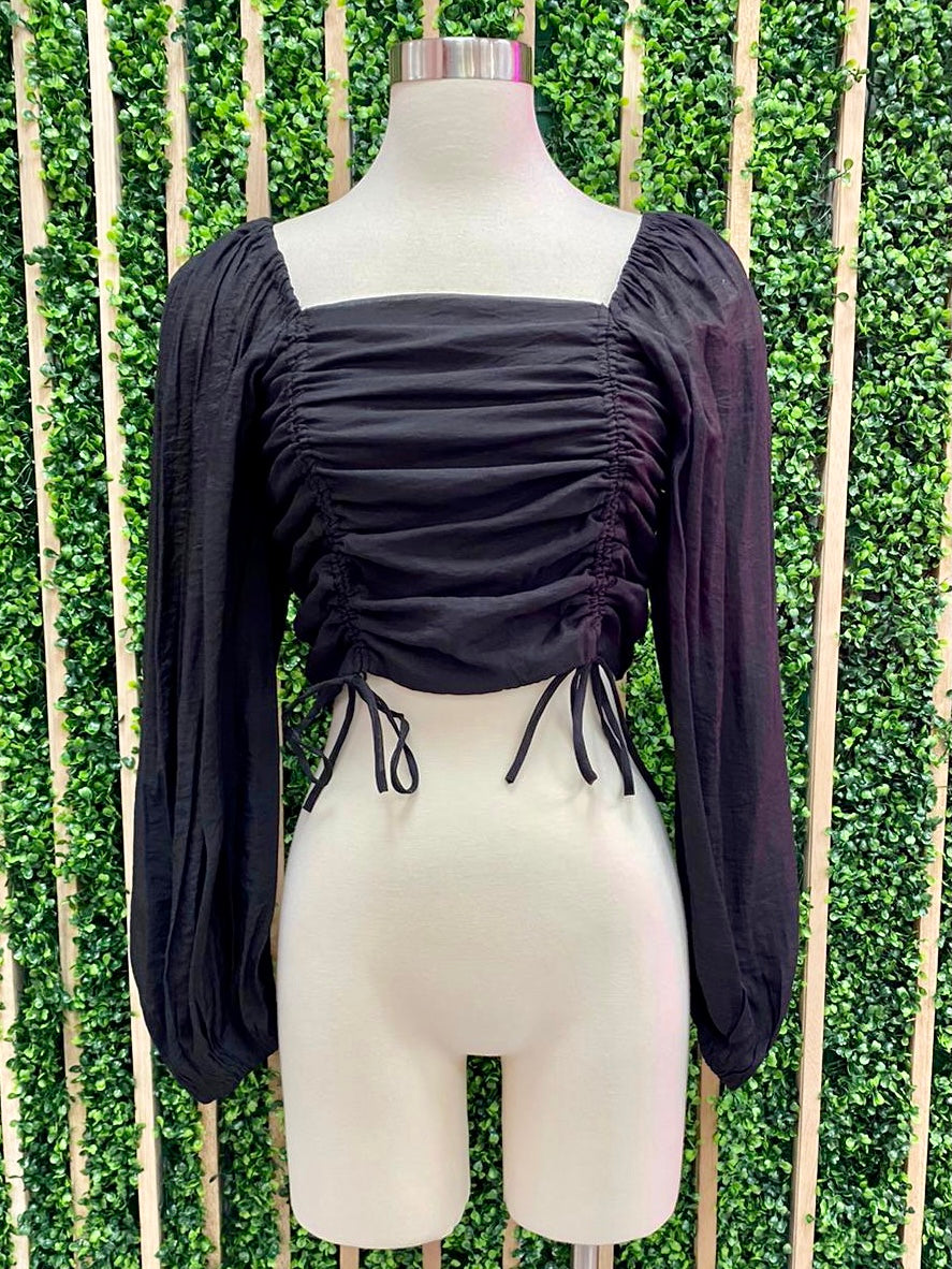 Ruched Crop Top