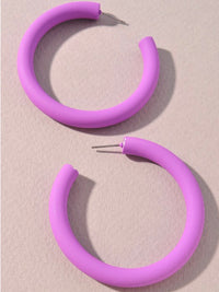 Neon Hoop Earrings