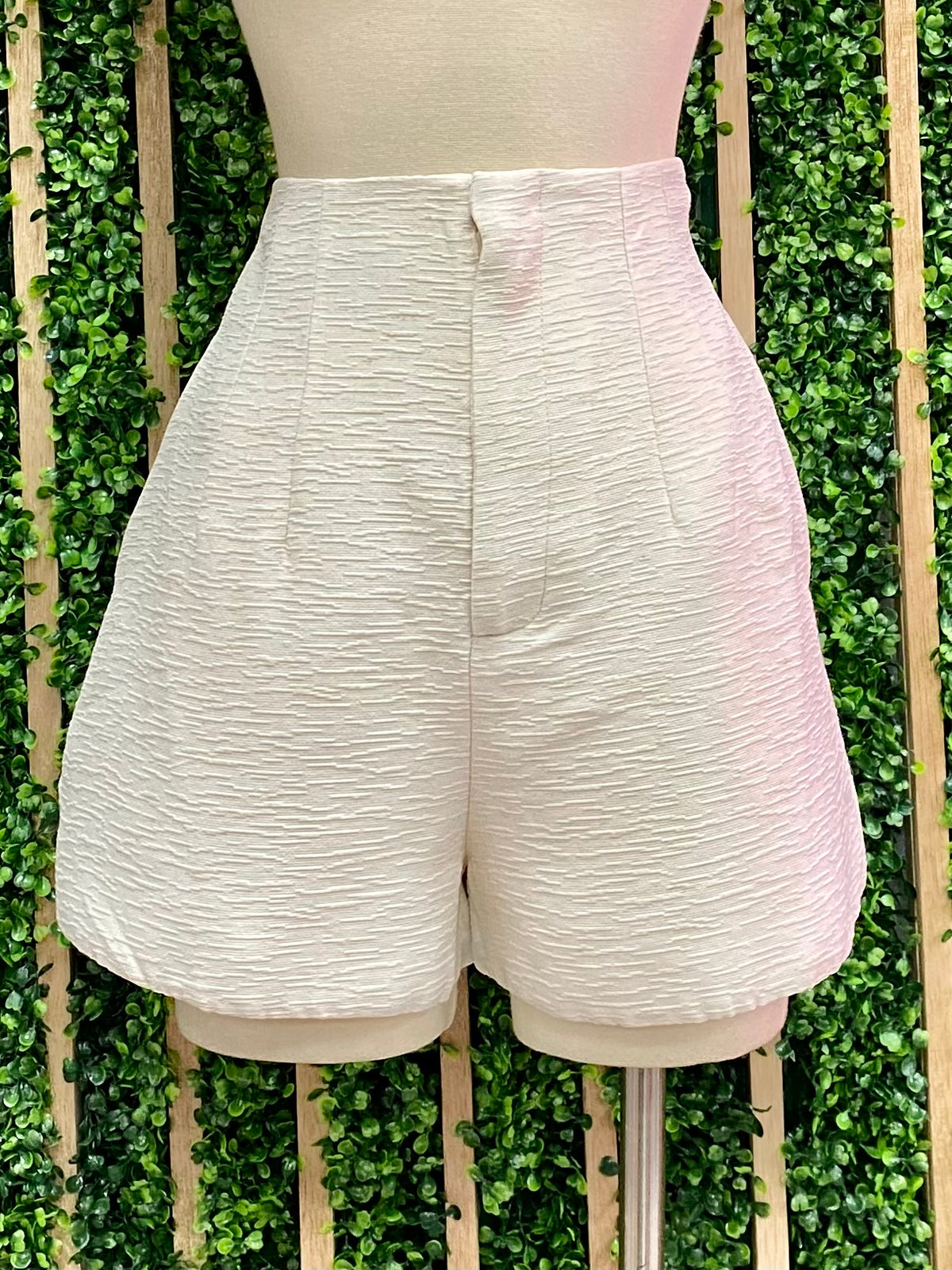 Delicate Textured Shorts