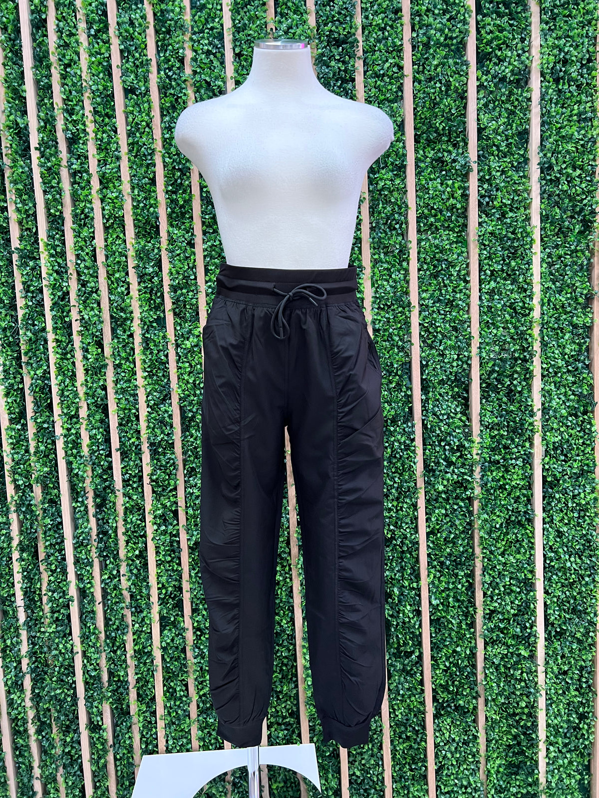 Black Ruched Jogger