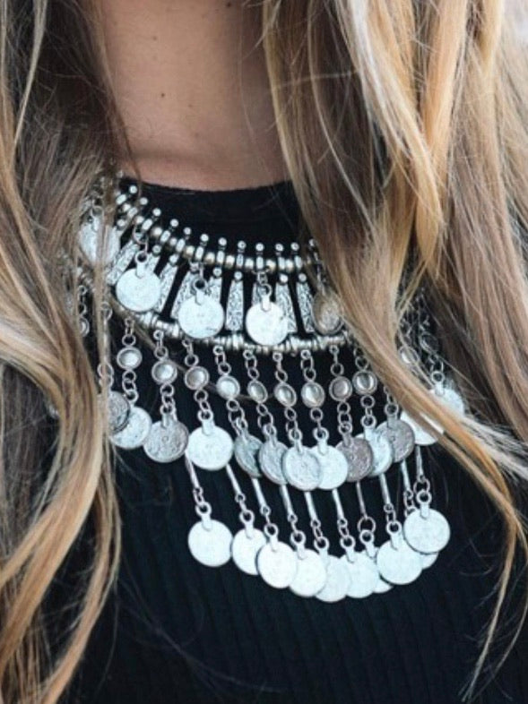 Multilayer Coin Necklace