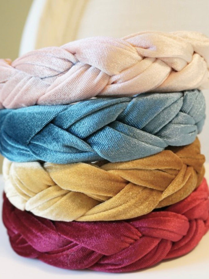 Velvet Braided Headband