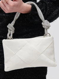 Delicate Rhinestone Handle Night Bag