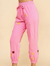 Pink Sequin Stars Jogger