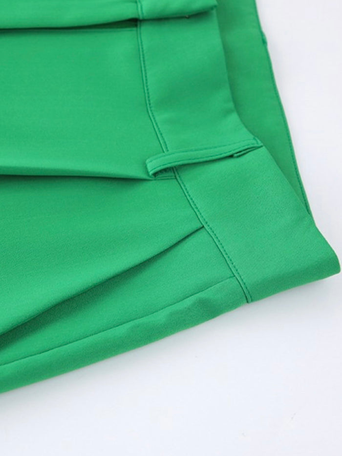 Green High Waisted Palazzo