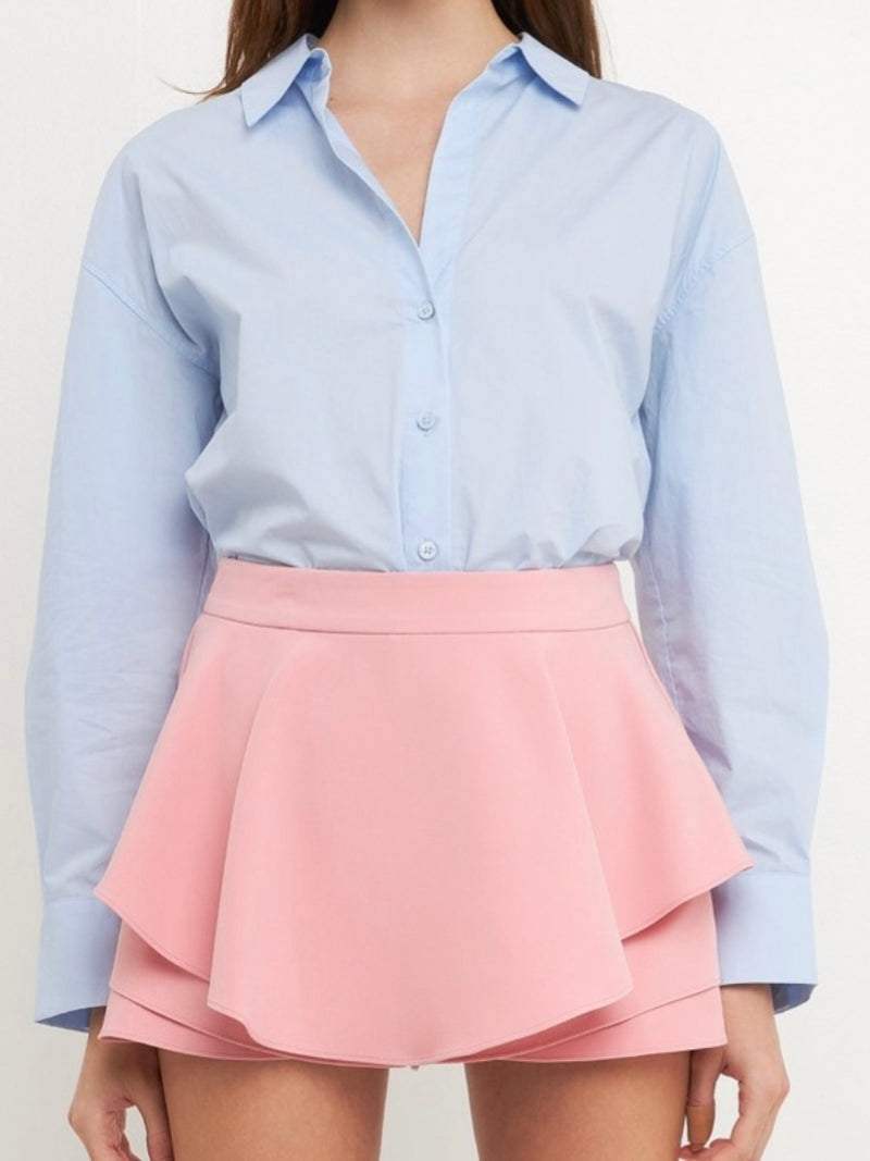 Flare Ruffle Skort
