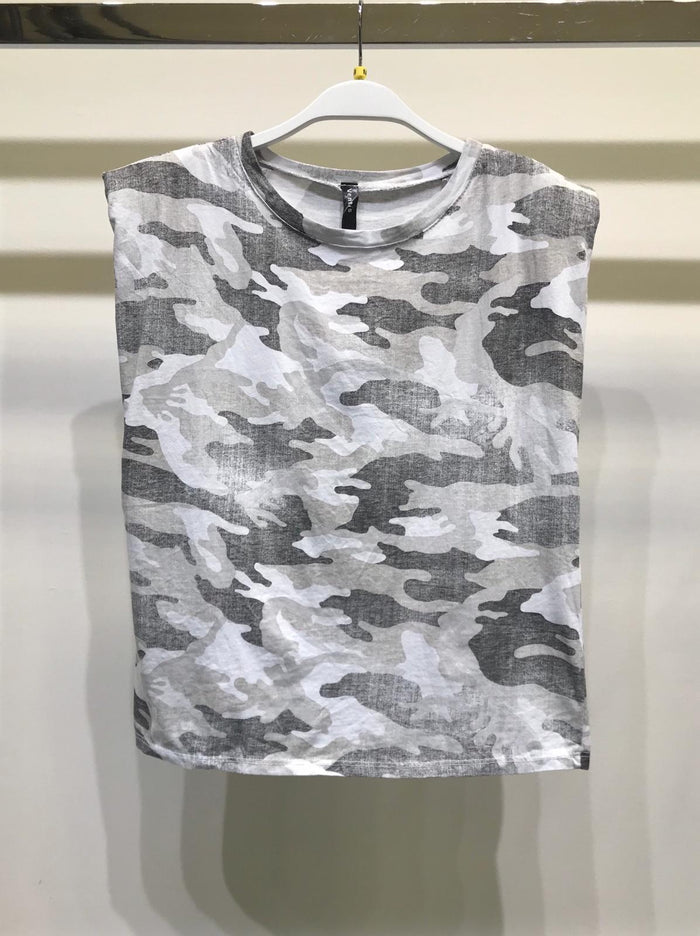 Camo Padded Top