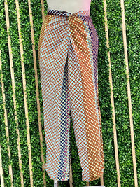 Multi Geo Front Twist pant