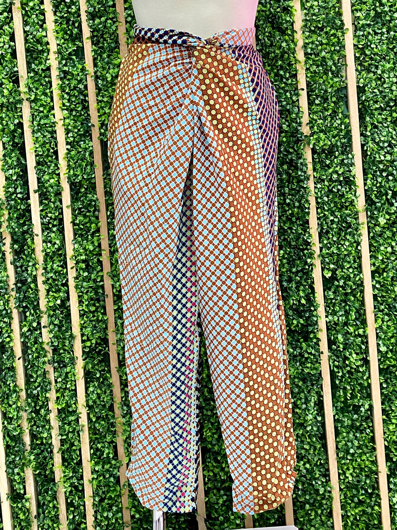 Multi Geo Front Twist pant