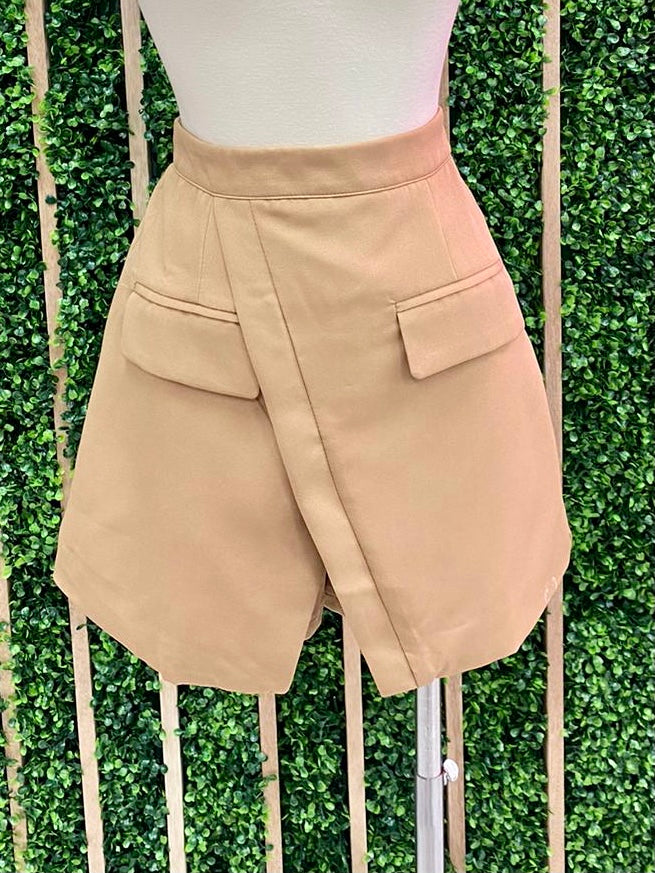 Pocket Detail Fitted Skort