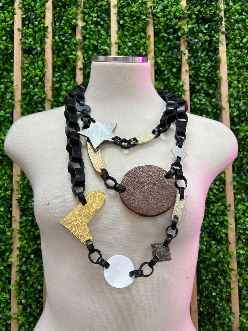 Arlenne Diaz Leather Necklaces