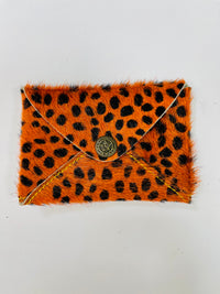 Leather on Hide Business Card Pocket
