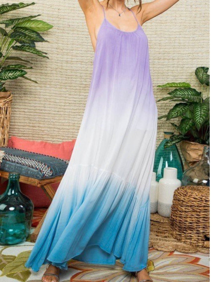 Tiered Tie Dye Maxi