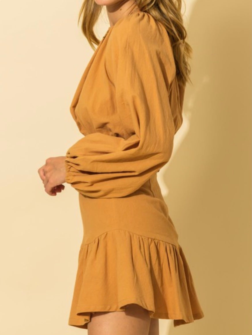Puff Sleeve Top Skirt Set