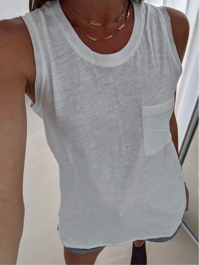 Pocket Detail Muscle Tee