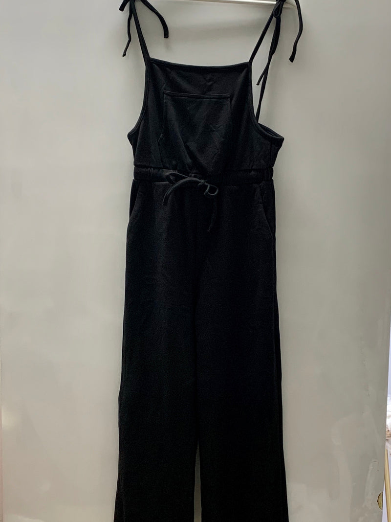 Shoulder Tie Overall Jumpsuit