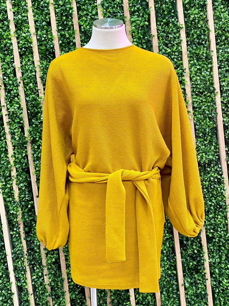 Mustard Sweater Dress