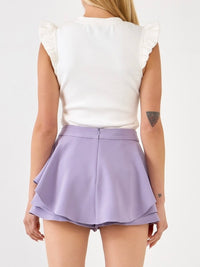 Flare Ruffle Skort