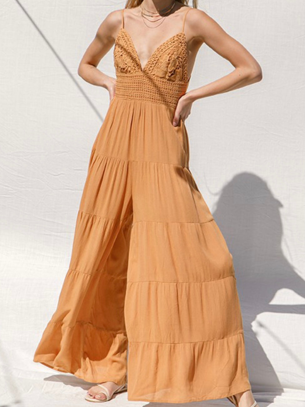 Ginger Lace Detail Jumpsuit