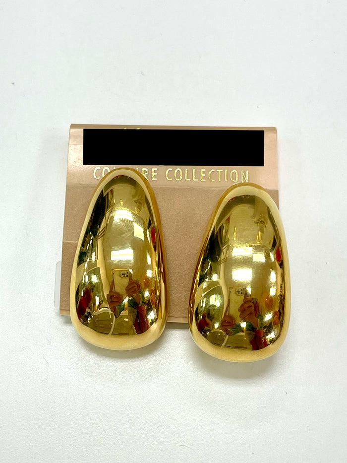 Exquisite Tapered Hoop Earring