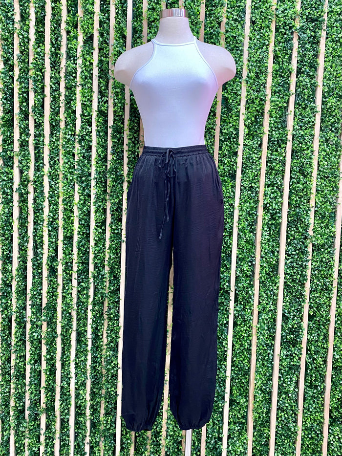 Black Waisted Joggers