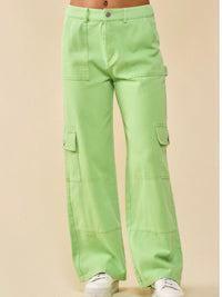 Mid Waist Cargo Pants