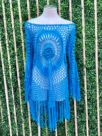 Beautiful Off Shoulder Fringe Coverup