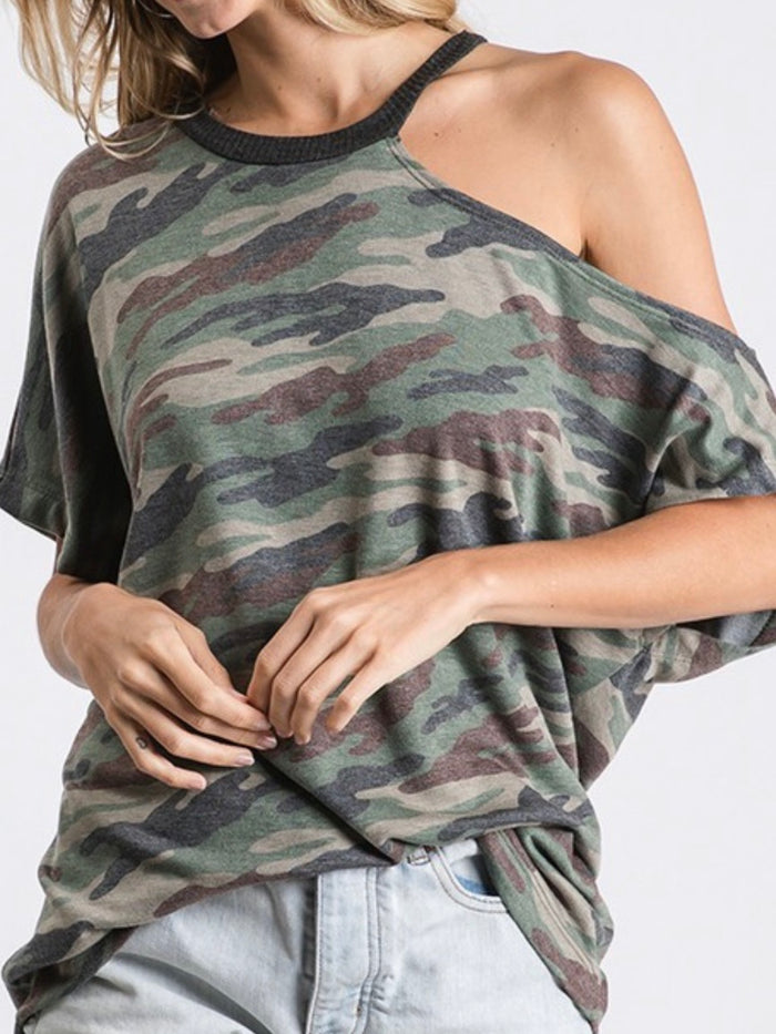 Camo Cutout TShirt